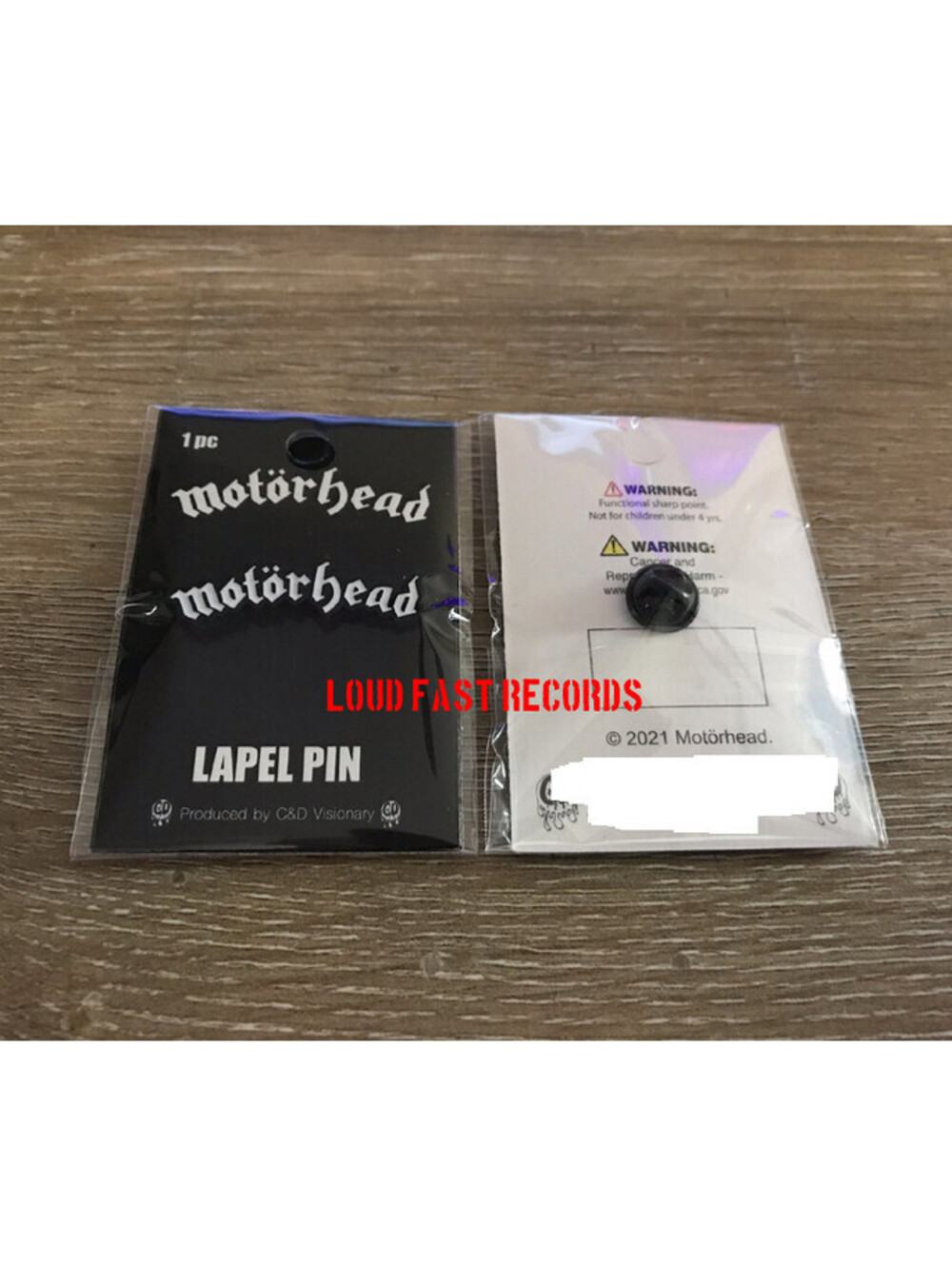MOTORHEAD LAPEL PIN motorhead logo metal pin button badge official licensed